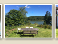 Sitzplatz mit Blick auf den See